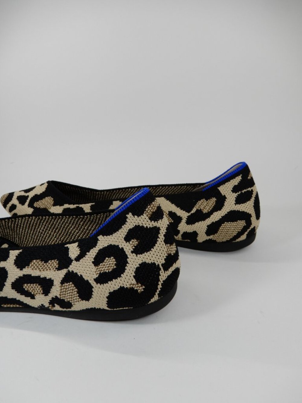 Rothy's The Point II Flats Shoes Size 12.5 Desert Cat Leopard Print NEW - Picture 6 of 16